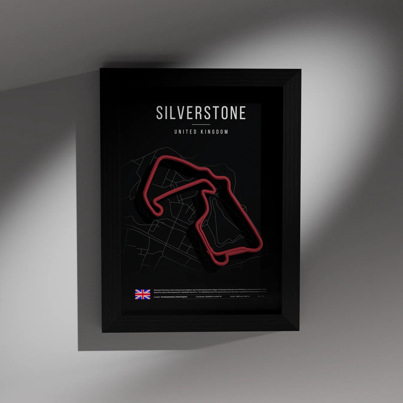 Silverstone 3D F1 Wall Frame